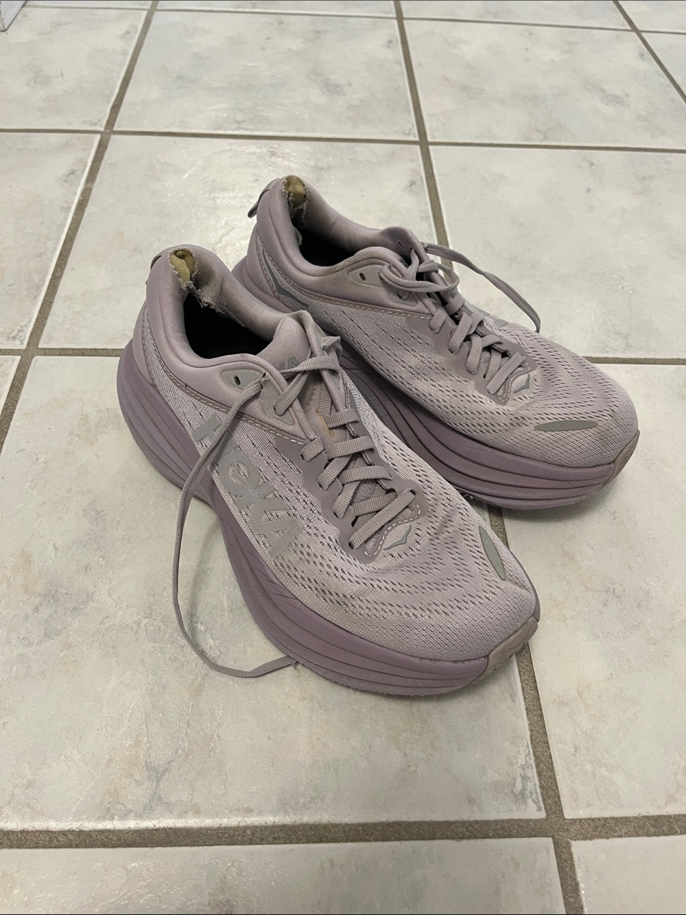 Hoka One One Women's Lavender/Purple Athletic Running Shoes